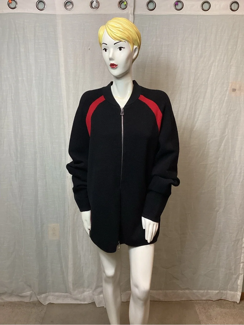 Nike Air Jordan Sportswear Tech Knit “Bred” Full-Zip sweater Jacket, Size: 2XL